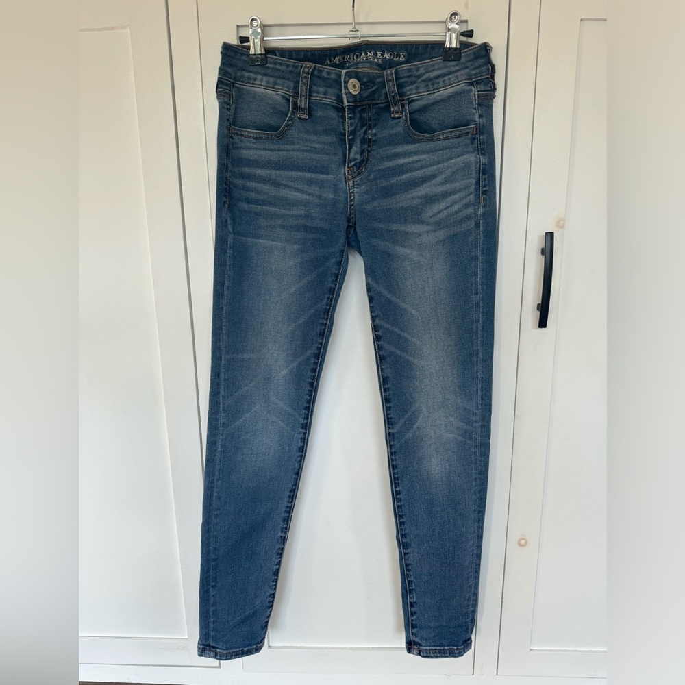 American Eagle Outfitters Super Super Stretch X Super Low Rise Jegging size 4 S